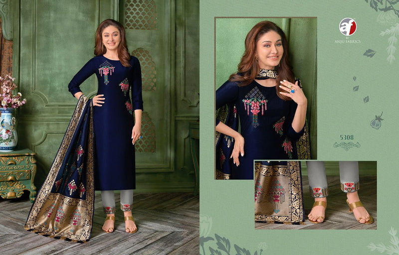 Anju Fabrics Mayuri Vol 2 Bamber Silk & Jam Silk Stylish Ready Made Party Wear Combo Set Of Kurtis