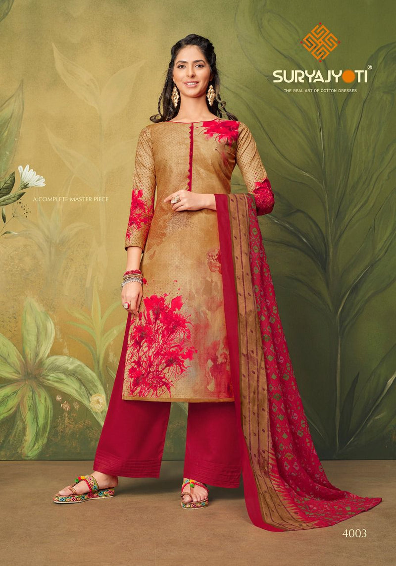 Suryajyoti Meenaz Vol 4 Lawn Cotton Printed Party Wear Salwar Suits