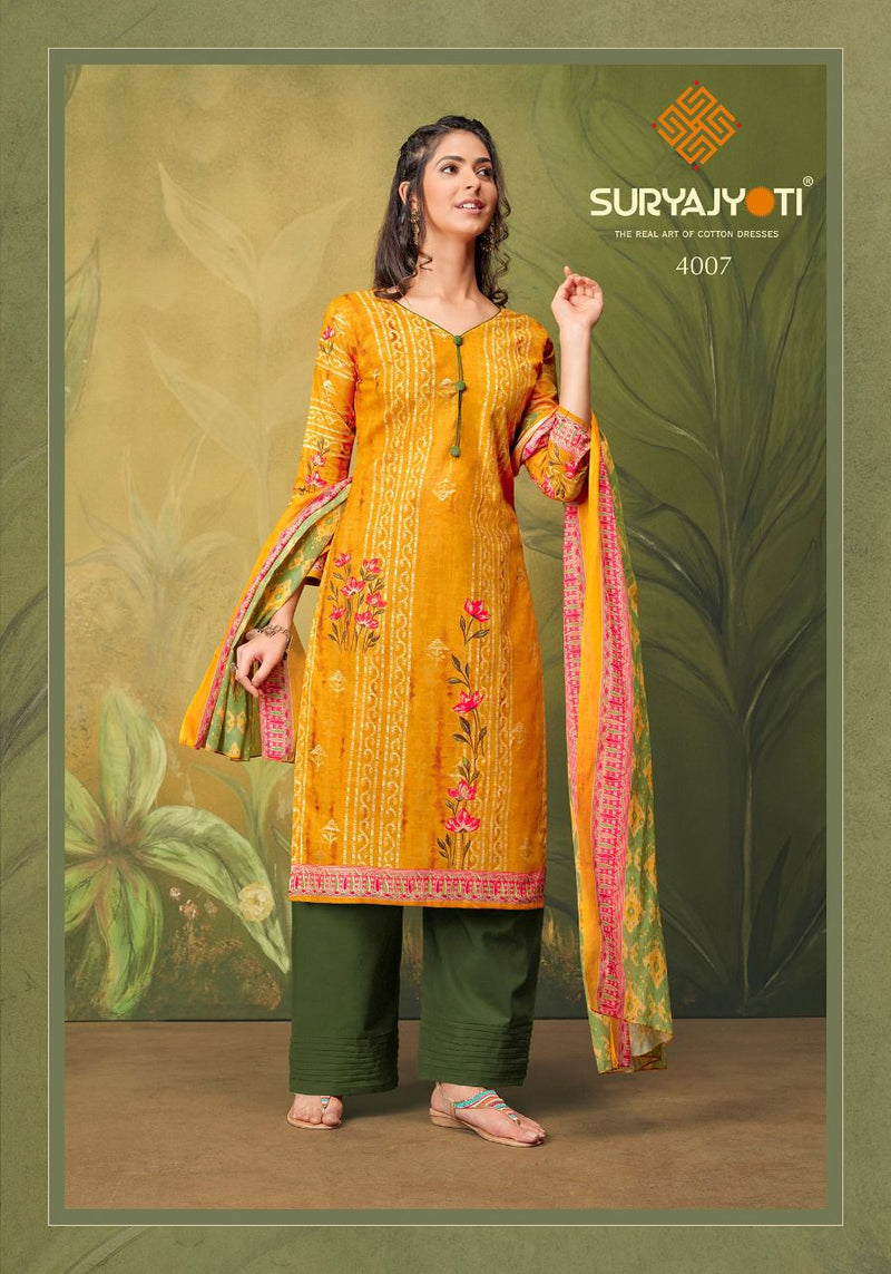 Suryajyoti Meenaz Vol 4 Lawn Cotton Printed Party Wear Salwar Suits