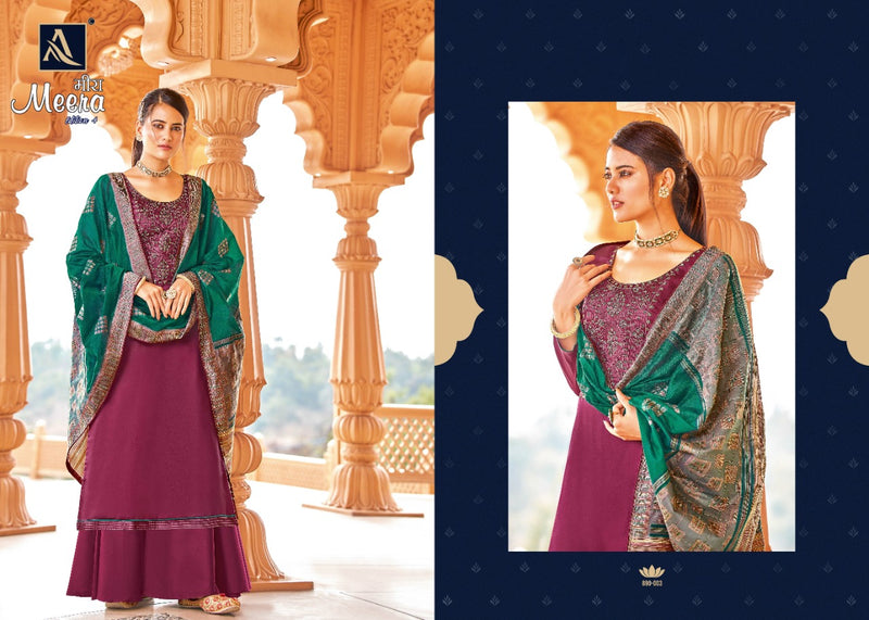 Alok Suits Meera Jam Cotton Fancy Festive Wear Salwar Suits