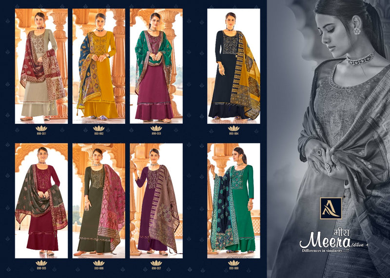 Alok Suits Meera Jam Cotton Fancy Festive Wear Salwar Suits