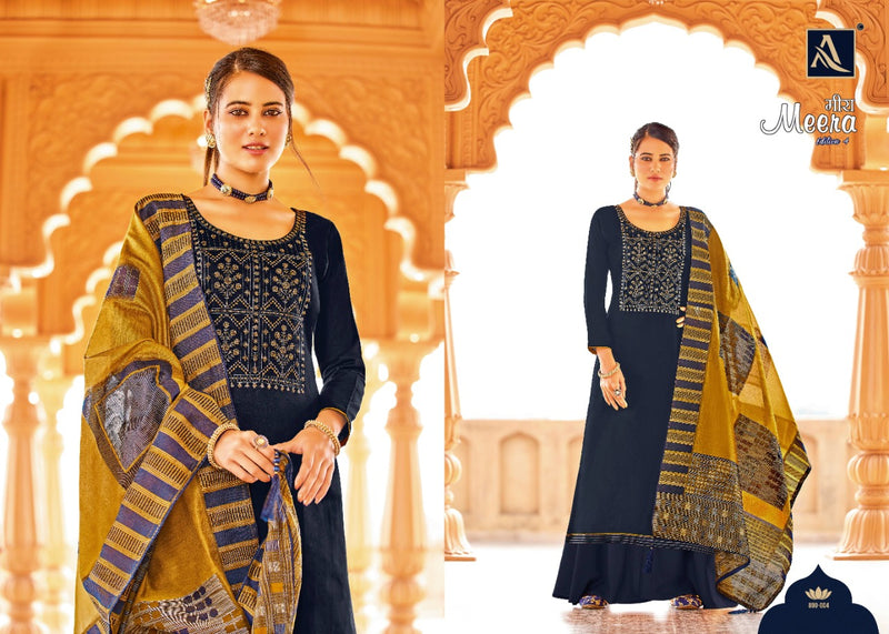 Alok Suits Meera Jam Cotton Fancy Festive Wear Salwar Suits