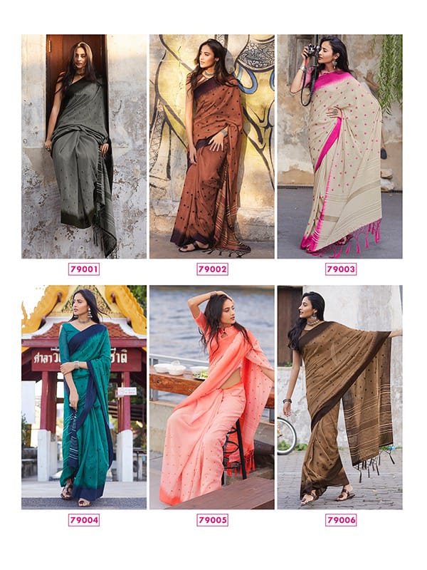 Lt Fashion Megha Designer Saree With Resham Work In Linen Silk