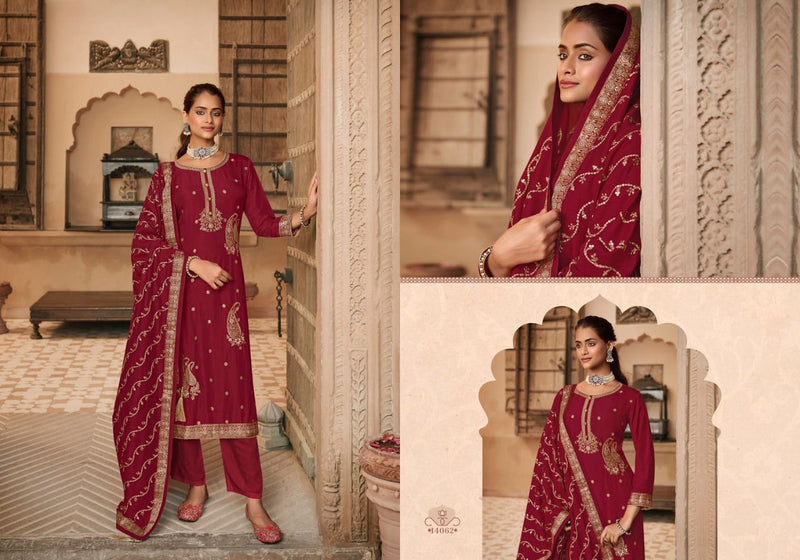 Zisa Mehak Jacquard Jari Work Fancy Designer Partywear Salwar Kameez