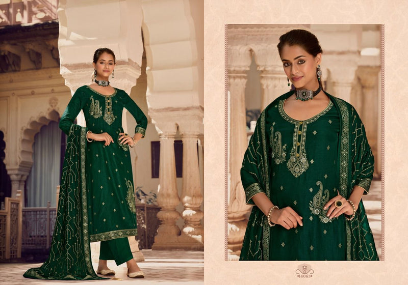 Zisa Mehak Dola Jacquard With Fancy Embroidery Work Stylish Designer Attractive Look Festive Wear Salwar Kameez