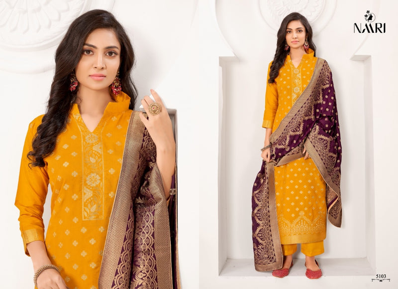 Naari Mehak Vol 3 Jacquard With Heavy Embroidery Work Stylish Designer Festive Wear Salwar Kameez