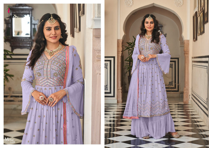 Eba Lifestyle Mehar Vol 2 Georgette Embroidery Work With Beautiful Stylish Designer Party Wear Kurti