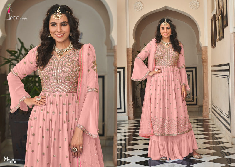 Eba Lifestyle Mehar Vol 2 Georgette Embroidery Work With Beautiful Stylish Designer Party Wear Kurti