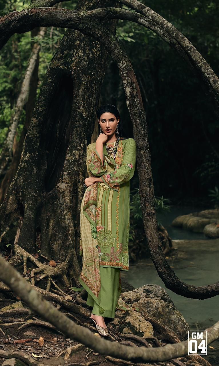 Varsha Dno 01 To 06 Pure Cotton With Heavy Embroidery Work Stylish Designer Printed Salwar Kameez