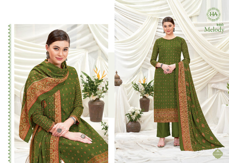 Harshit Fashion Melody Wool Pashmina Designer Print With Swarovski Diamond Work Stylish Salwar Kameez