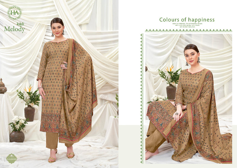 Harshit Fashion Melody Wool Pashmina Designer Print With Swarovski Diamond Work Stylish Salwar Kameez