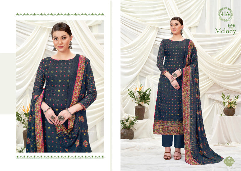 Harshit Fashion Melody Wool Pashmina Designer Print With Swarovski Diamond Work Stylish Salwar Kameez