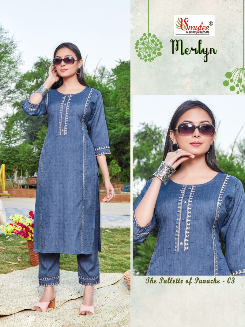 Smylee Fashion Merlyn Rayon Causal Wear Kurti