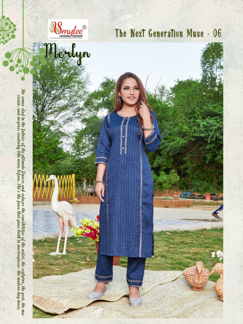 Smylee Fashion Merlyn Rayon Causal Wear Kurti