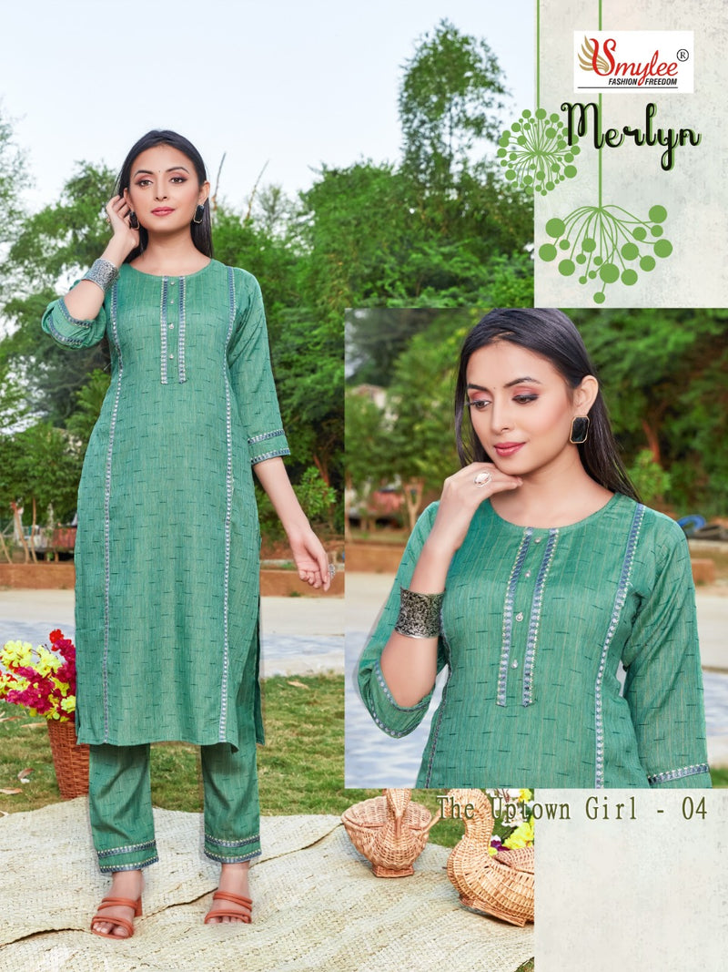 Smylee Fashion Merlyn Rayon Causal Wear Kurti