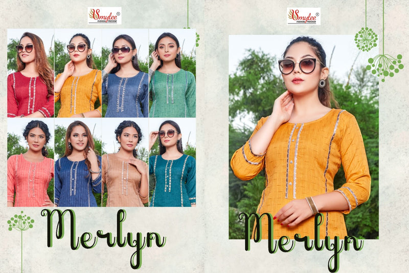 Smylee Fashion Merlyn Rayon Causal Wear Kurti