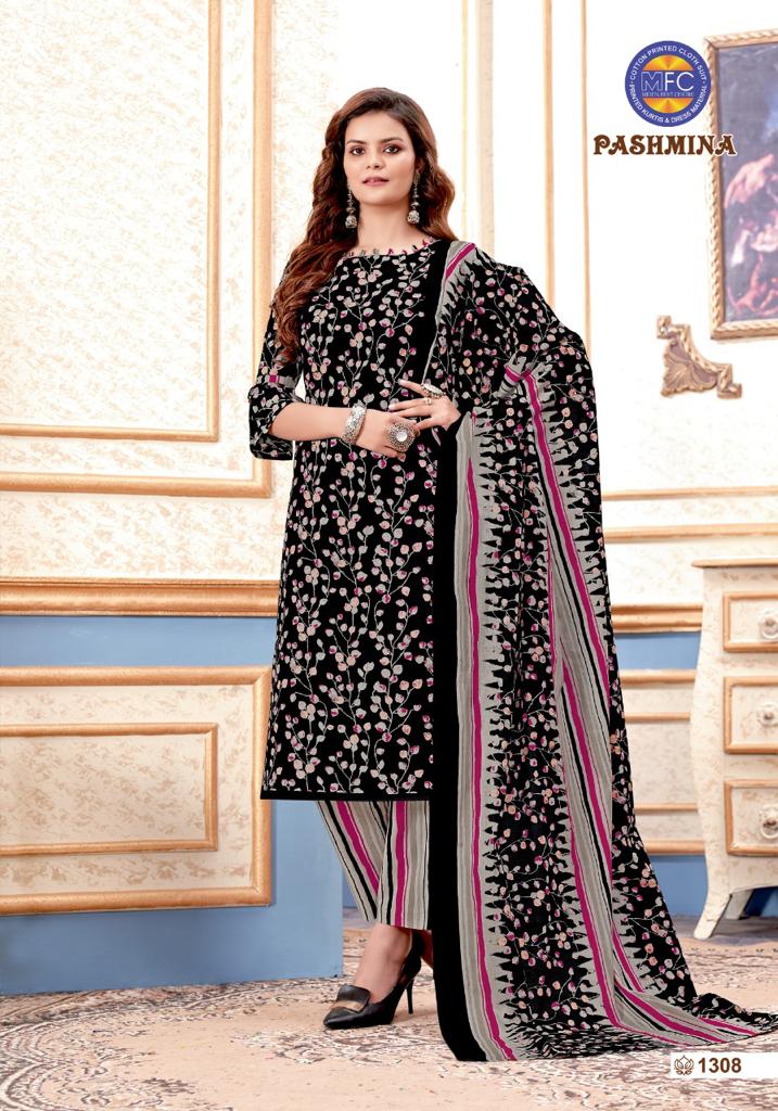Mfc Pashmina Vol 13 Heavy Cotton Printed Party Wear Salwar Suits