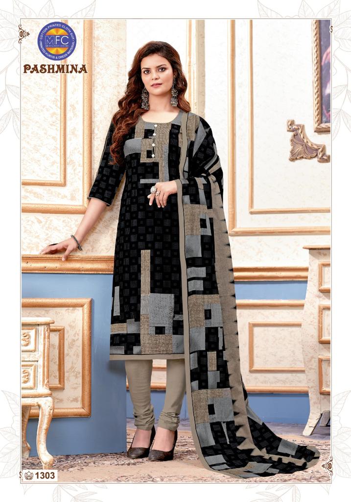 Mfc Pashmina Vol 13 Heavy Cotton Printed Party Wear Salwar Suits