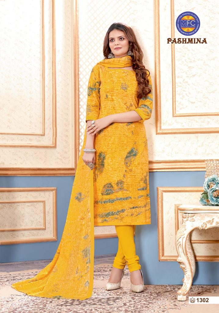 Mfc Pashmina Vol 13 Heavy Cotton Printed Party Wear Salwar Suits