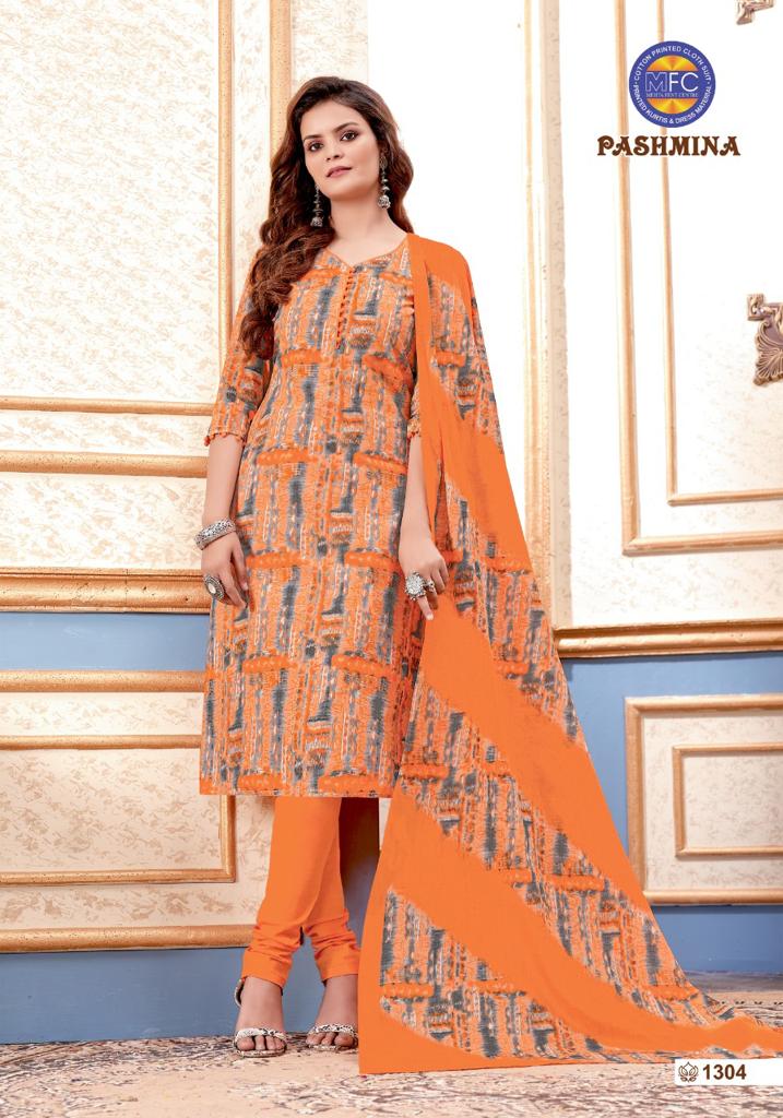 Mfc Pashmina Vol 13 Heavy Cotton Printed Party Wear Salwar Suits