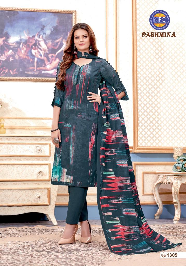 Mfc Pashmina Vol 13 Heavy Cotton Printed Party Wear Salwar Suits