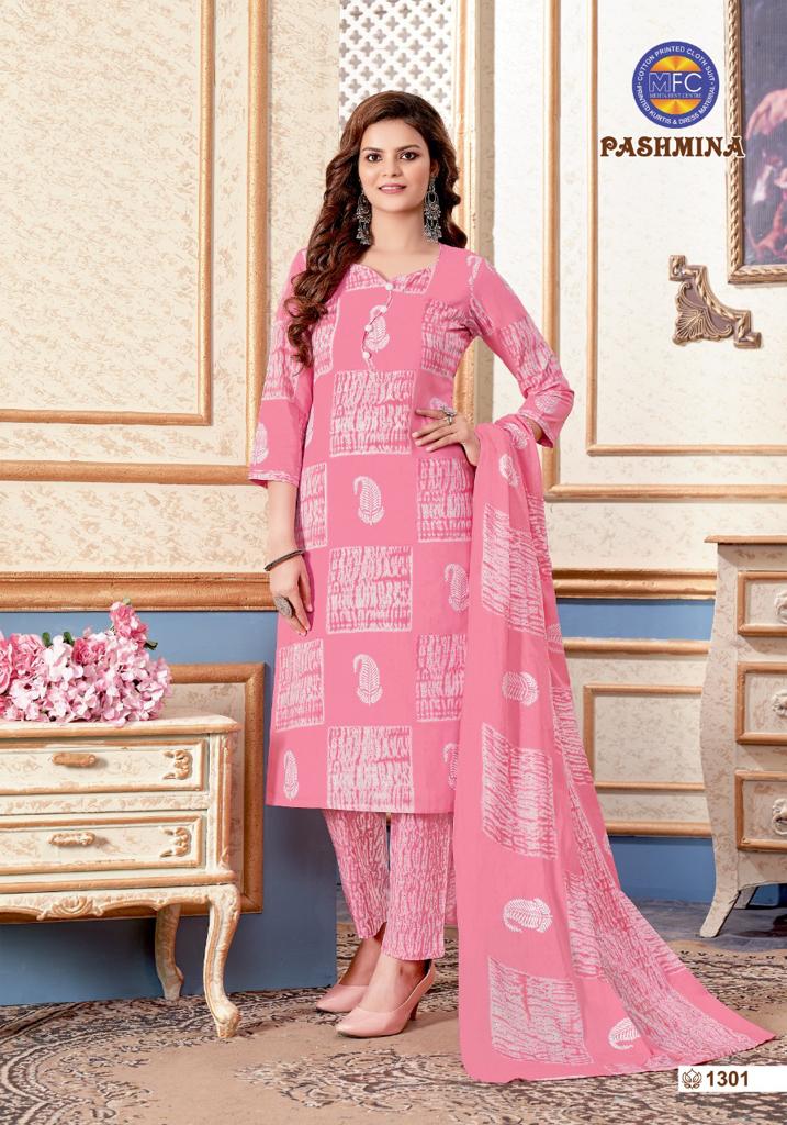 Mfc Pashmina Vol 13 Heavy Cotton Printed Party Wear Salwar Suits