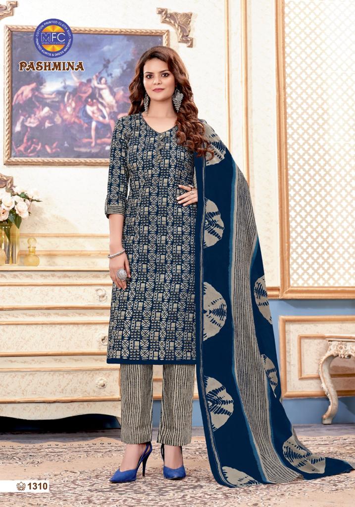 Mfc Pashmina Vol 13 Heavy Cotton Printed Party Wear Salwar Suits