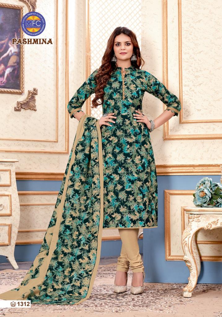 Mfc Pashmina Vol 13 Heavy Cotton Printed Party Wear Salwar Suits