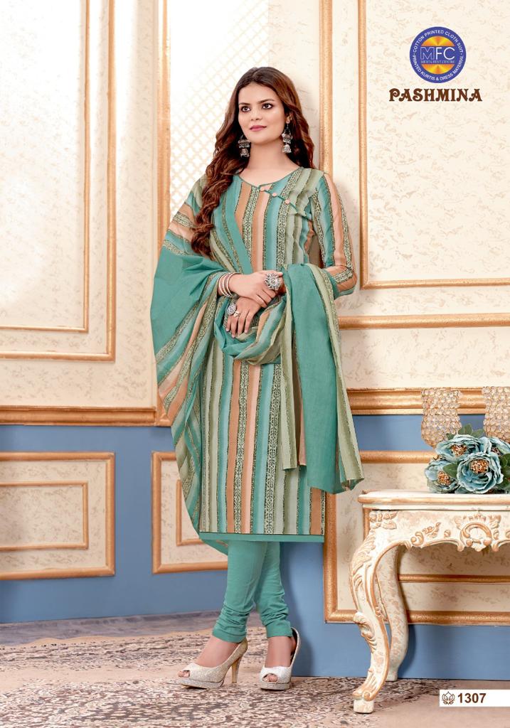 Mfc Pashmina Vol 13 Heavy Cotton Printed Party Wear Salwar Suits