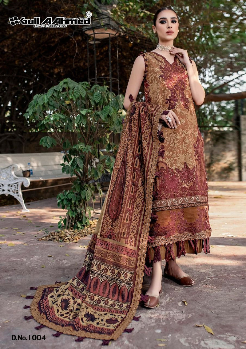 Gul Ahmed Minhal Exclusive Lawn Collection Vol 1 Pure Karachi Printed Daily Wear Suit