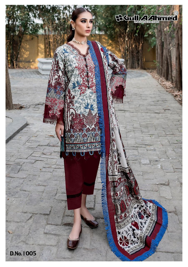 Gul Ahmed Minhal Exclusive Lawn Collection Vol 1 Pure Karachi Printed Daily Wear Suit