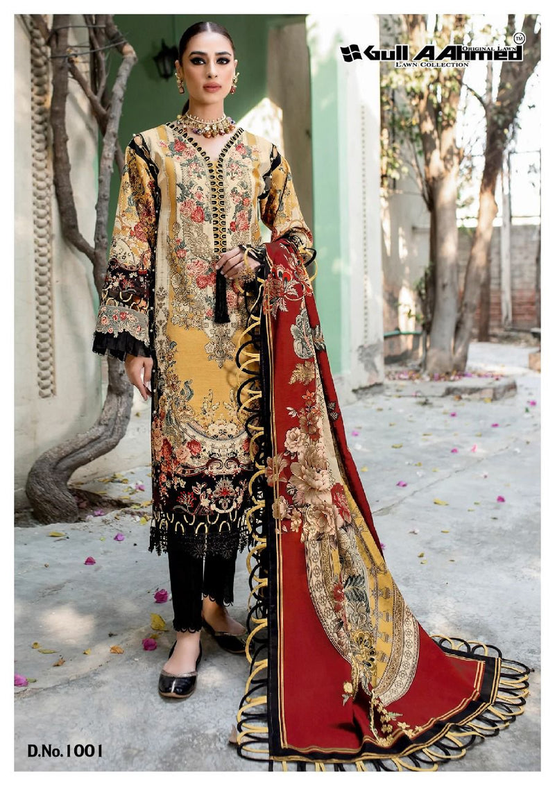 Gul Ahmed Minhal Exclusive Lawn Collection Vol 1 Pure Karachi Printed Daily Wear Suit
