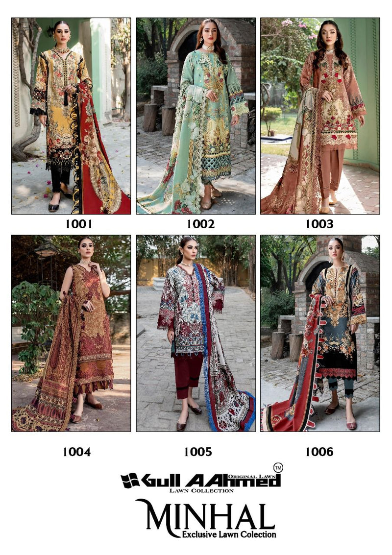 Gul Ahmed Minhal Exclusive Lawn Collection Vol 1 Pure Karachi Printed Daily Wear Suit