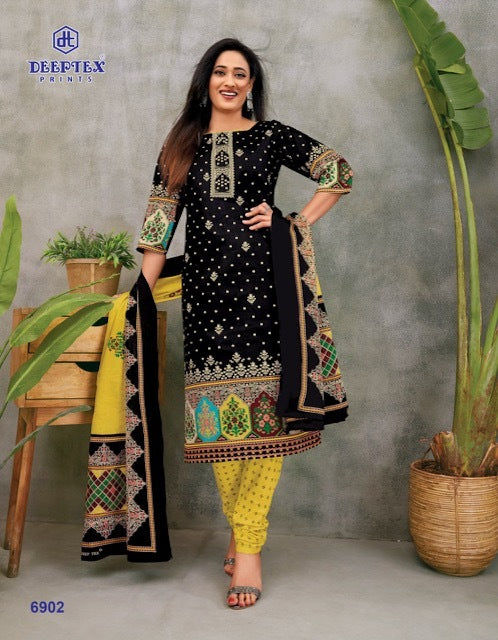 Deeptex Prints Miss India Vol 69 Cotton Printed Festive Wear Salwar Kameez