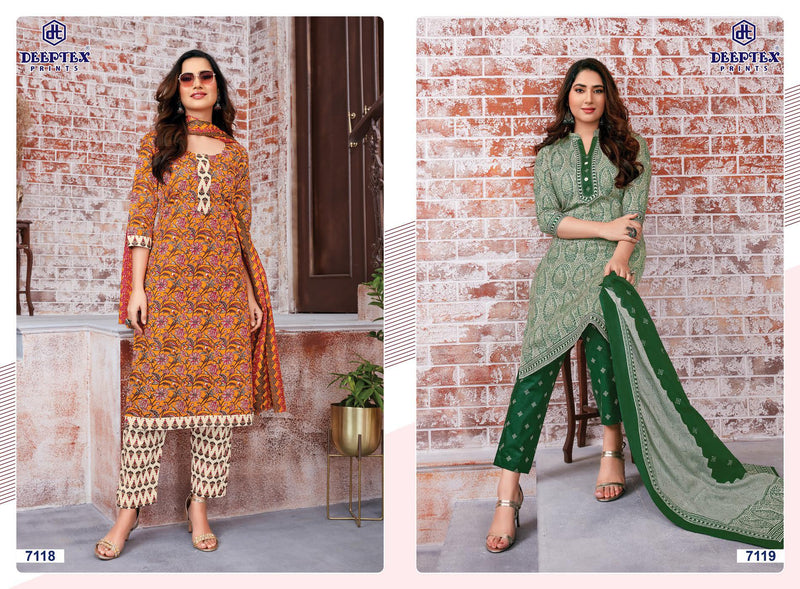 Deeptex Prints Miss India Vol 71 Cotton Printed Festive Wear Salwar Suits