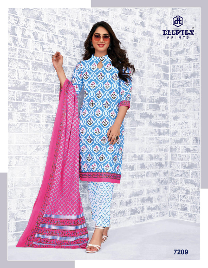 Deeptex Prints Miss India Vol 72 Cotton Printed Festive Wear Salwar Suits