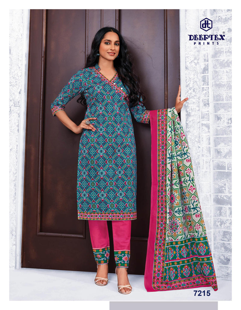 Deeptex Prints Miss India Vol 72 Cotton Printed Festive Wear Salwar Suits