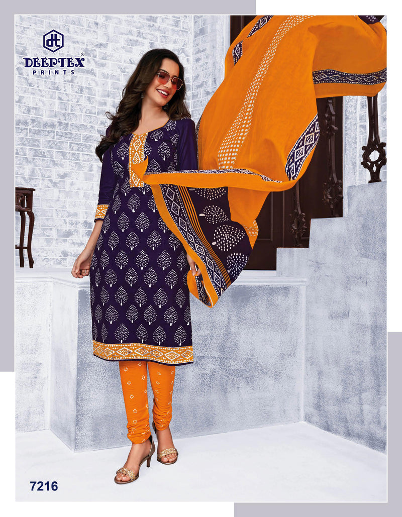 Deeptex Prints Miss India Vol 72 Cotton Printed Festive Wear Salwar Suits