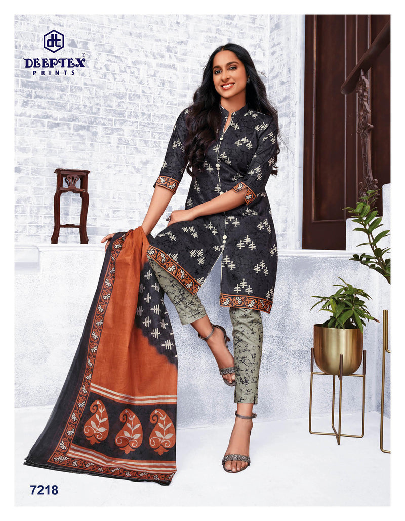 Deeptex Prints Miss India Vol 72 Cotton Printed Festive Wear Salwar Suits