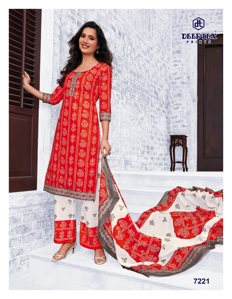 Deeptex Prints Miss India Vol 72 Cotton Printed Festive Wear Salwar Suits