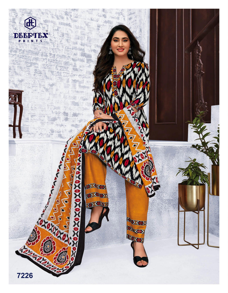 Deeptex Prints Miss India Vol 72 Cotton Printed Festive Wear Salwar Suits