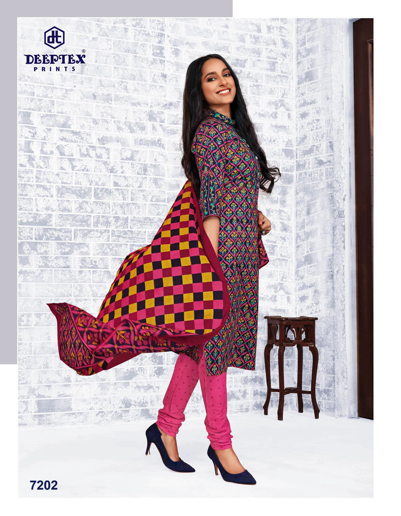 Deeptex Prints Miss India Vol 72 Cotton Printed Festive Wear Salwar Suits
