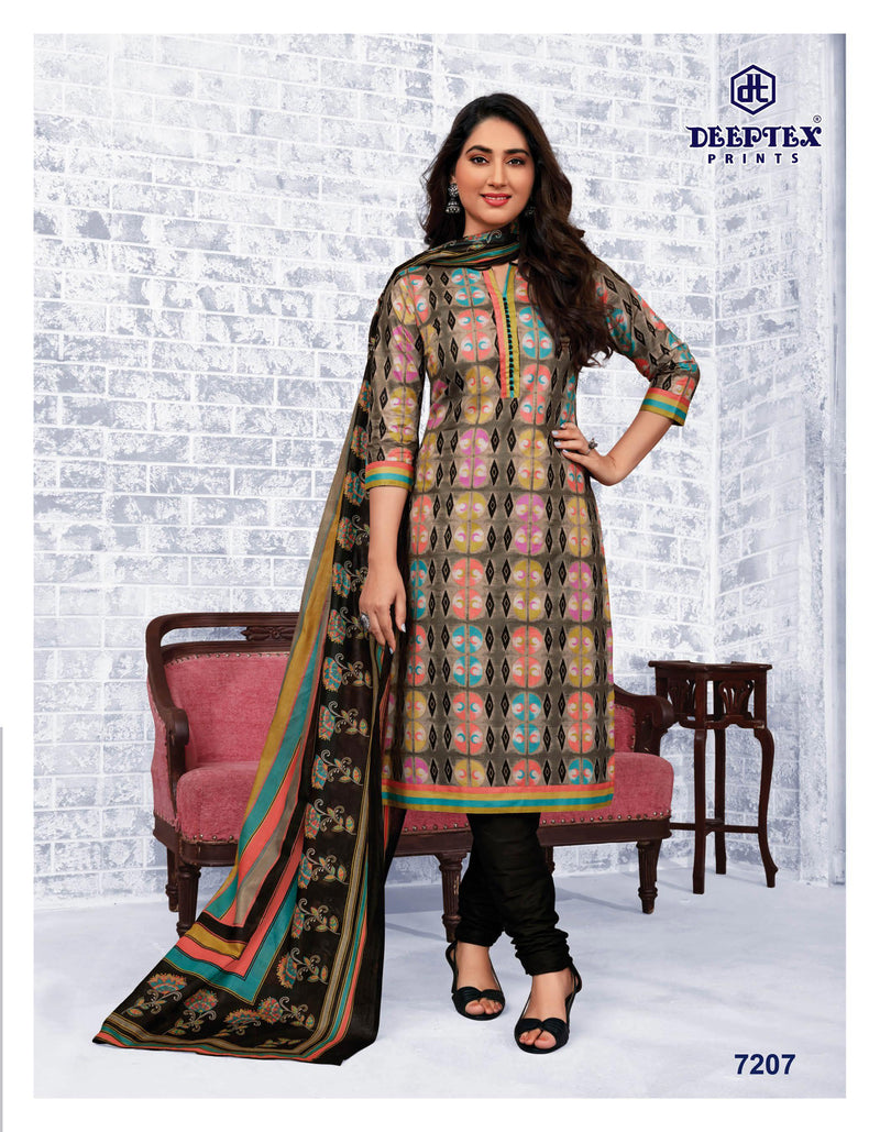 Deeptex Prints Miss India Vol 72 Cotton Printed Festive Wear Salwar Suits
