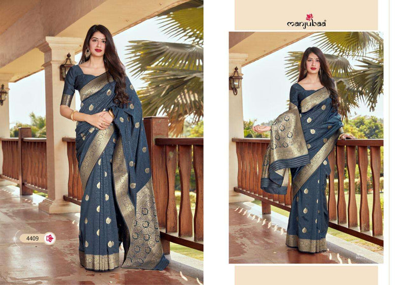 Manjuba Fashion Misty Silk Beautiful Party Wear Sarees