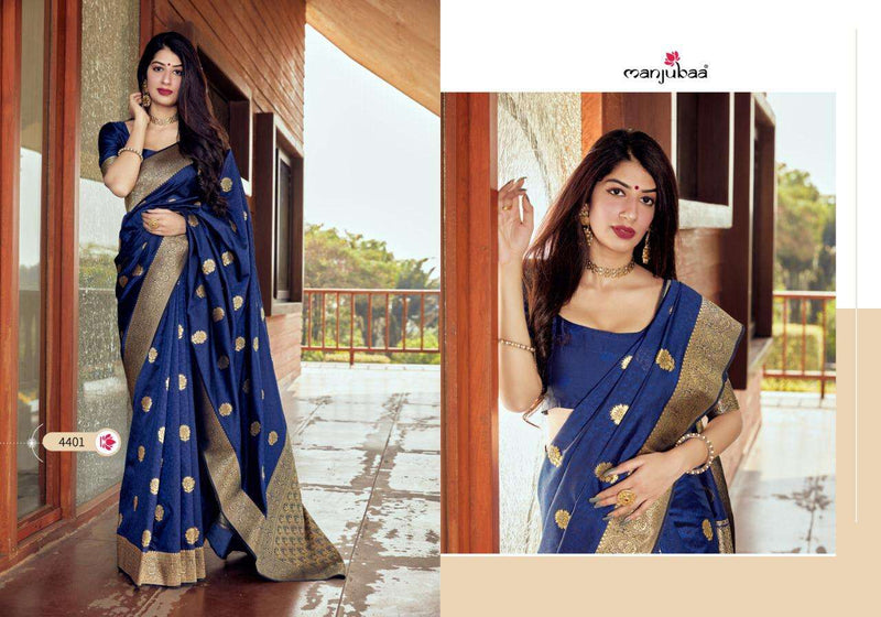 Manjuba Fashion Misty Silk Beautiful Party Wear Sarees