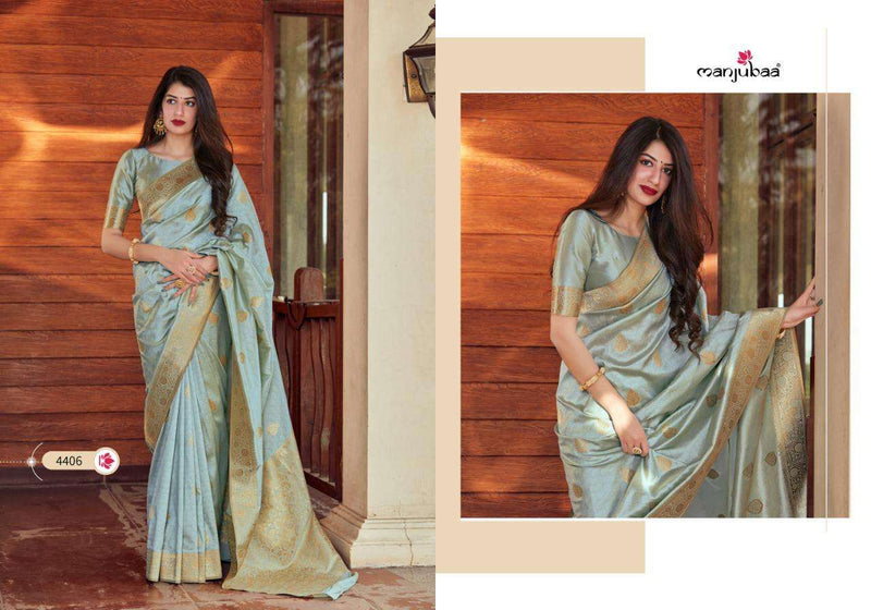 Manjuba Fashion Misty Silk Beautiful Party Wear Sarees