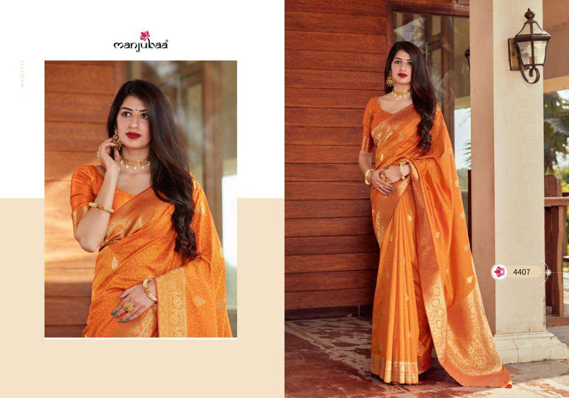 Manjuba Fashion Misty Silk Beautiful Party Wear Sarees