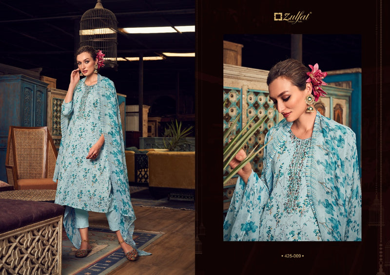 Zulfat Designer Suits Mitakshi Pure Jam Cotton Printed Party Wear Salwar Suits