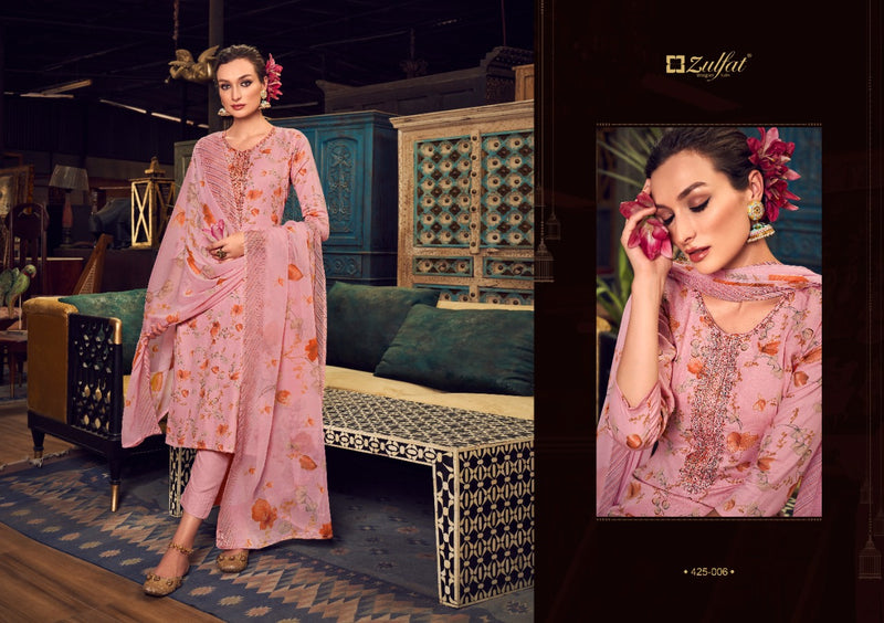 Zulfat Designer Suits Mitakshi Pure Jam Cotton Printed Party Wear Salwar Suits