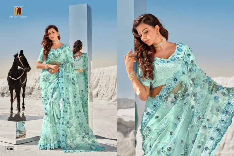 M N Saree Presents By Swarovski Vol 2 Fancy Designer Printed Exclusive Casual Wear Sarees